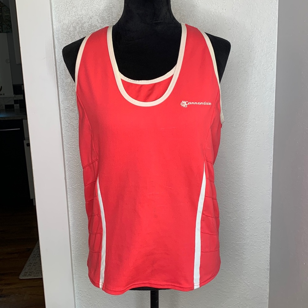 Cannondale Coral Cycling Tank Top Racerback Athletic Size Large Tennis Running